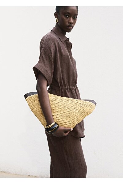 MANGO Woman Ayarlanabilir bel lyocell gömleği