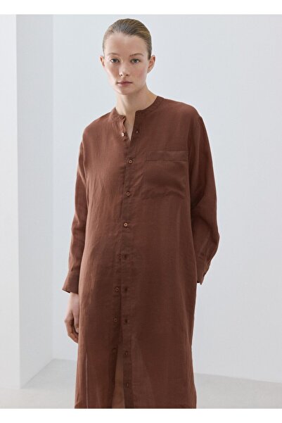 MANGO Woman Ramie gecelik