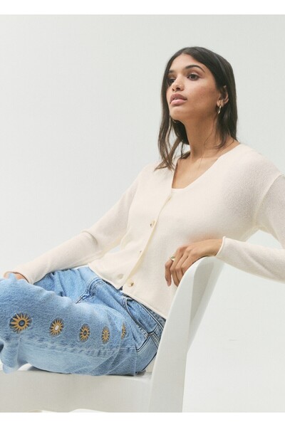 Mango Teen İnce triko hırka