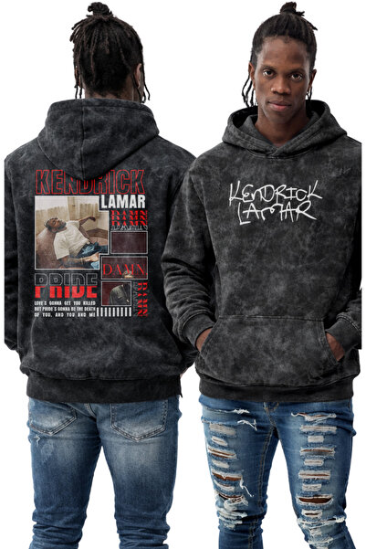 Fuddy Moda Φούτερ με κουκούλα με στάμπα στο πίσω μέρος Unisex Kendrick Lamar,...