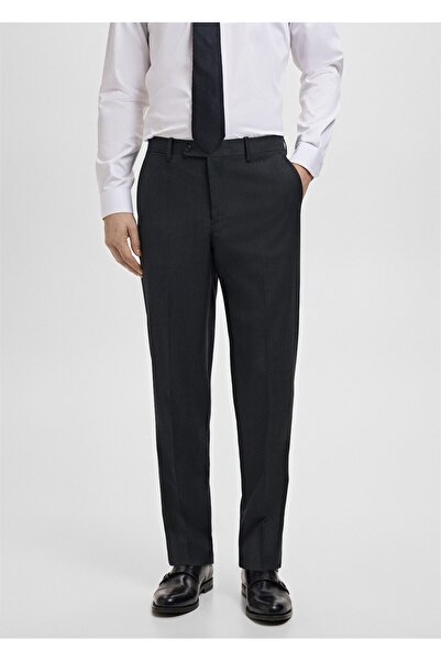 MANGO Man Turin %100 saf yün pantolon