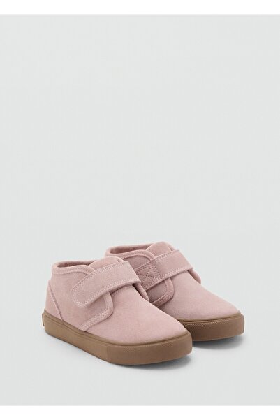 MANGO Baby Cırt cırtlı deri ayakkabı