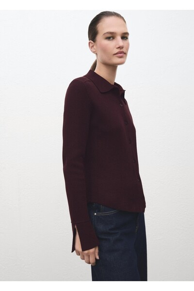 MANGO Woman Gömlek yaka hırka