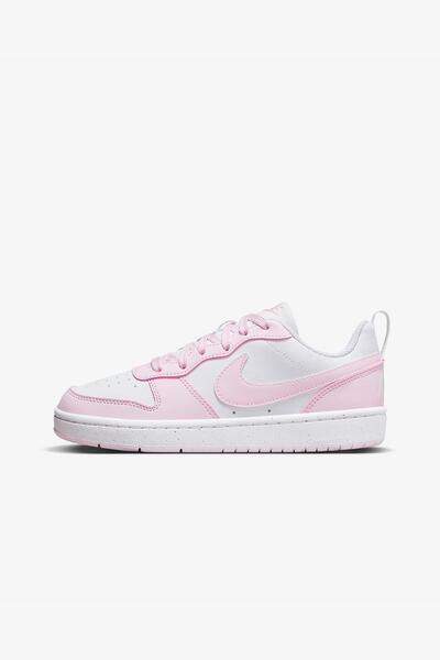 Nike Court Borough Low Recraft (Gs) Dv5456-105 White-Pink Women's Sneakers