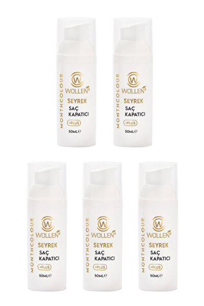 WOLLEN KOZMETİK Saç Kapatıcı Dolgunlaştırıcı Sıvı Krem 50 ml 5 Adet