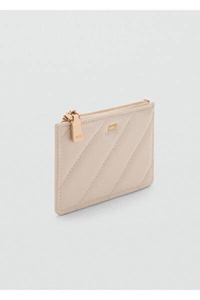 MANGO Woman Küçük boy kapitone bozuk para cüzdanı