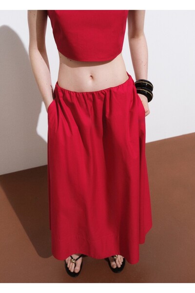 MANGO Woman Evaze pamuklu etek