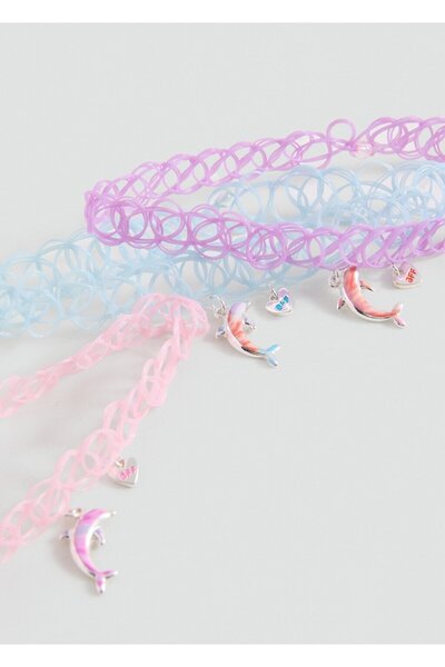 MANGO Kids 3'lü yunus kolye seti