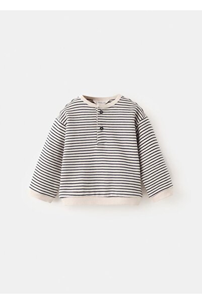 MANGO Baby Çizgi desenli sweatshirt