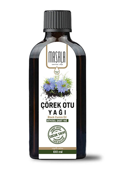 Masala Çörekotu Yağı 100 Ml. Soğuk Pres