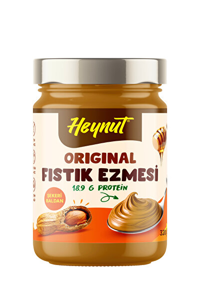 HEYNUT Orıgınal Fıstık Ezmesi 320g (Bal ile Tatlandırılmıştır)