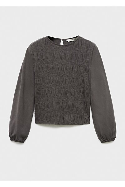 MANGO Kids Fırfırlı uzun kollu tişört