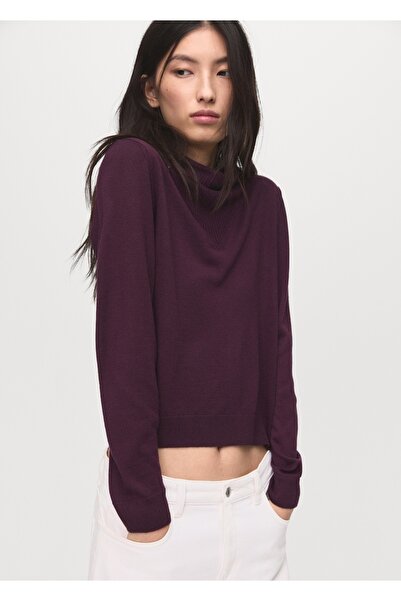 MANGO Woman Drape yaka triko kazak