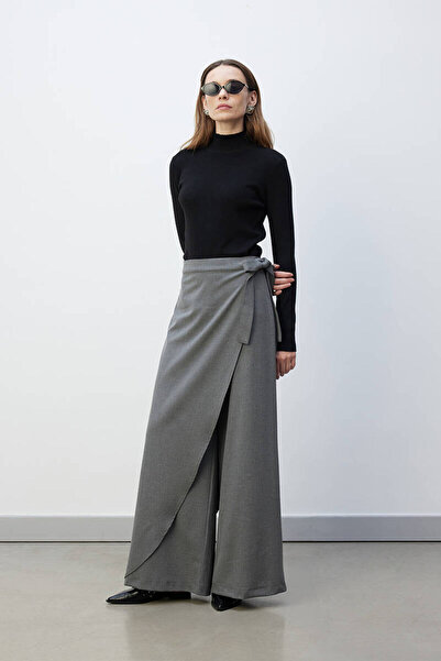 BE BLUE Grey Tie Pareo Pants