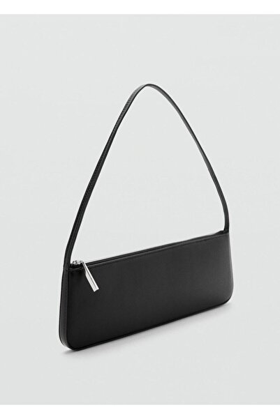 MANGO Woman Fermuarlı omuz çantası