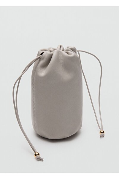 MANGO Woman Deri el çantası