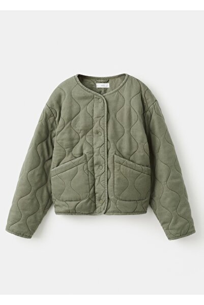 MANGO Kids Lyocell kapitone ceket