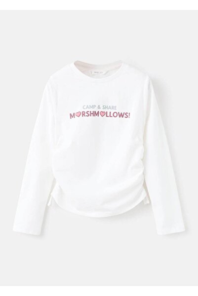 MANGO Kids Tricou cu model cu volane