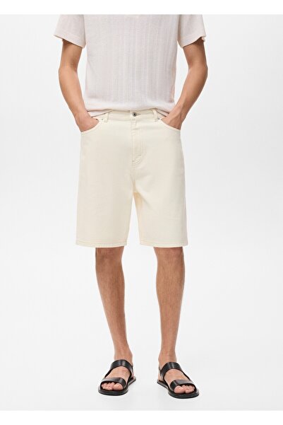 MANGO Man Rahat kesim denim bermuda şort