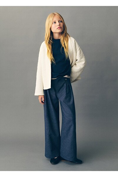 MANGO Kids Dokulu kapitone ceket