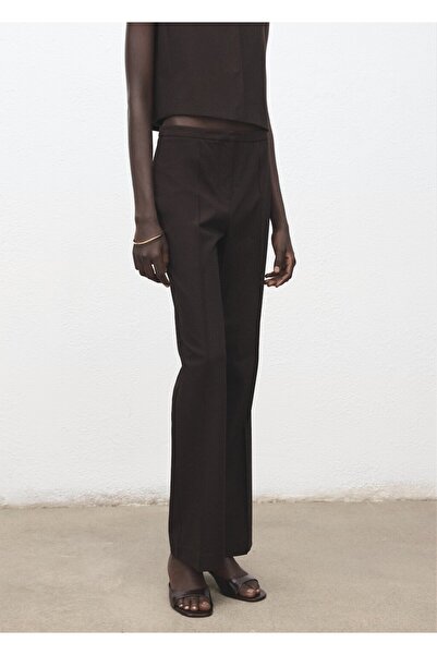 MANGO Woman Düşük bel flare pantolon