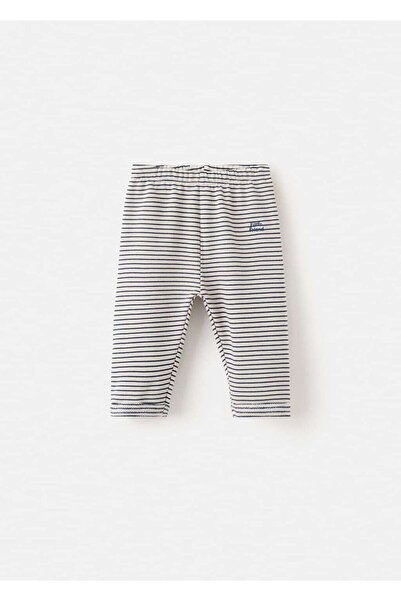 MANGO Baby Çizgili pamuklu jogger pantolon