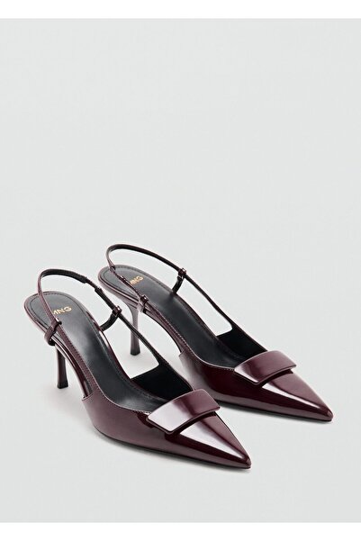 MANGO Woman Topuklu rugan ayakkabı