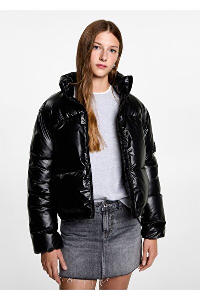 Mango Teen Metalik puffer anorak