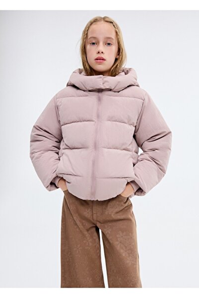 MANGO Kids Kapüşonlu kapitone anorak