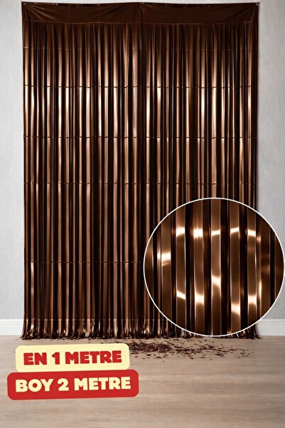 Baloncu Dede Kahverengi Parlak Duvar Süsü Duvar ve Kapı Perdesi 1x2 Metre Doğ...
