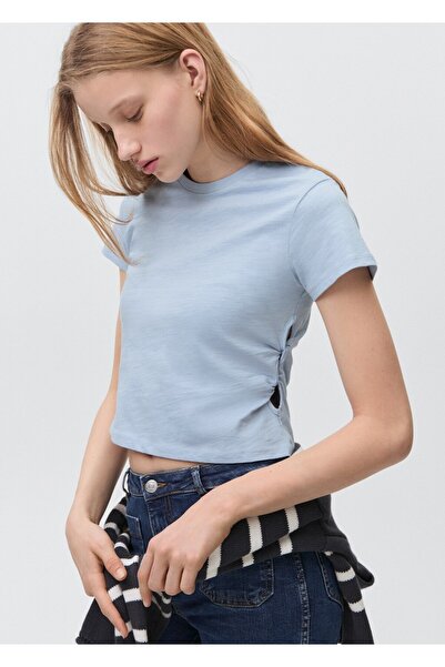 Mango Teen Düğüm detaylı tişört