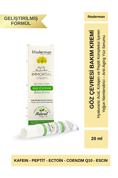 Fitoderman Immortal Morluk Azaltıcı, Nemlendirici, Kırışıklık Karşıtı Göz Çev...
