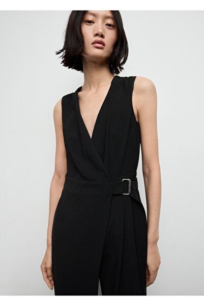 MANGO Woman Kemerli anvelop kesim tulum