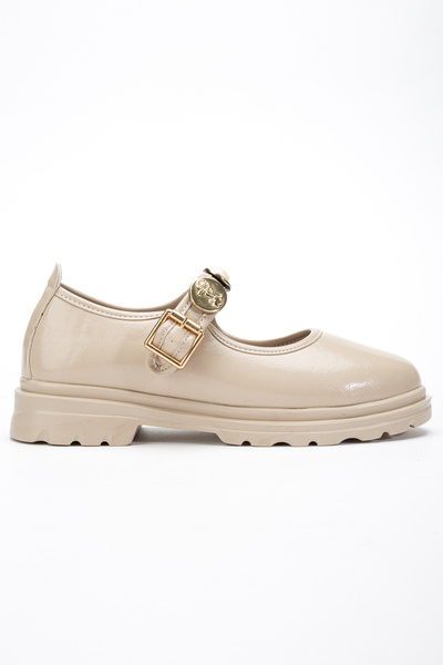 ElloLita حذاء باليرينا كاجوال من الجلد ذو نعل طبي من إلينا