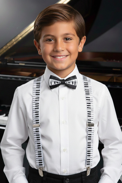 Entel Umerașe și papion pentru pantaloni pentru băieți 1-12 ANI COMPATIBILE