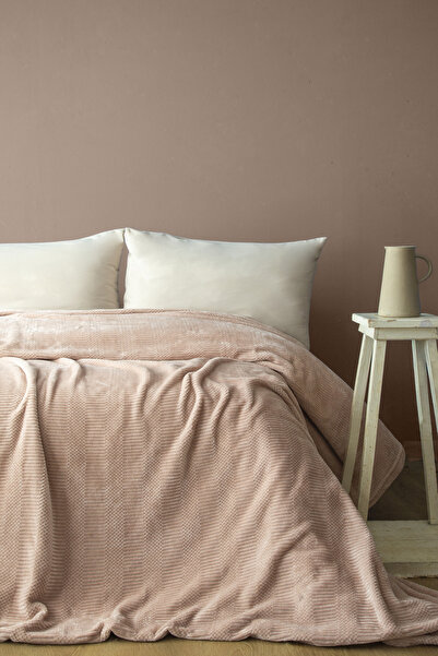 BED LİNE Vıncent Battaniye 140*190 Pudra