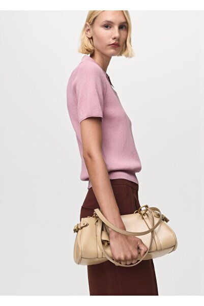 MANGO Woman Gömlek yakalı kazak