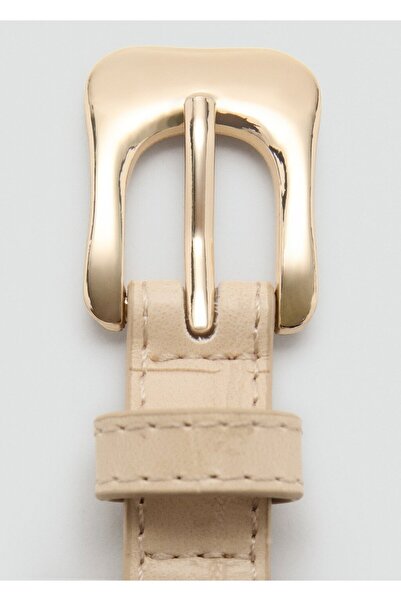 MANGO Woman Timsah derisi görünümlü kemer