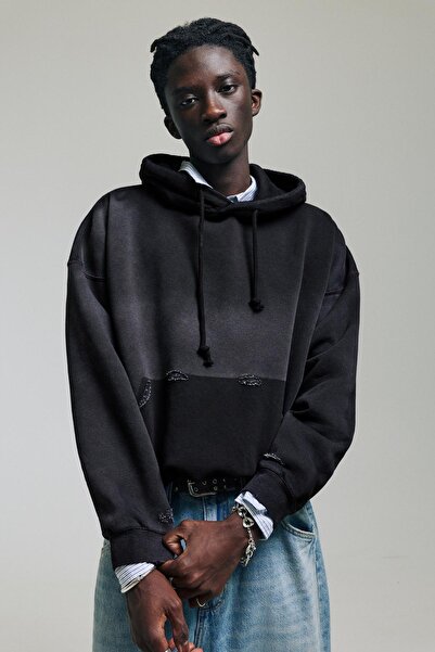 Pull & Bear Delaveli kapüşonlu sweatshirt