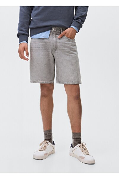 Mango Teen Pamuklu denim şort