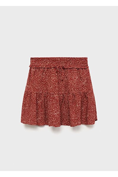 MANGO Kids Desenli kısa etek