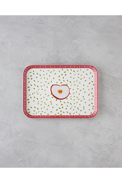 English Home Malic Melamin Kaydırmaz Tepsi 20x28,5 cm Kırmızı