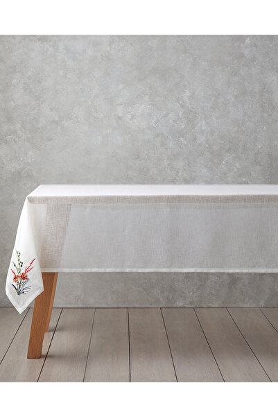 English Home Chimera Polyester Table Cloth 150X200 cm White - Red