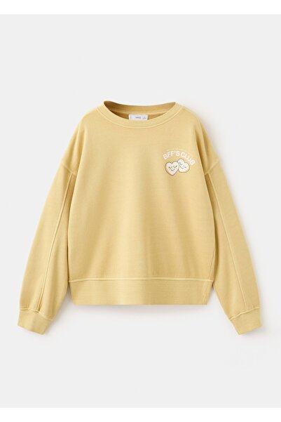 MANGO Kids Desenli pamuklu sweatshirt