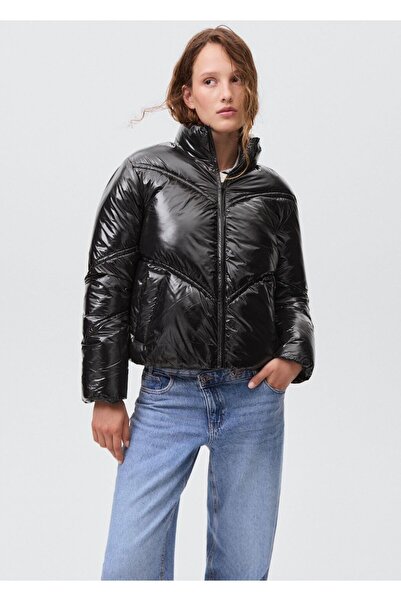 Mango Teen Parlak kapitone anorak