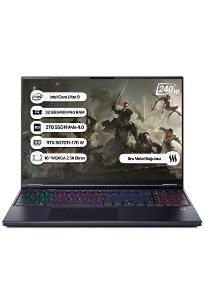 ACER Predator Helios Neo 16 NH.QX4EY.003 Ultra 9 275HX 32GB 2TB SSD RTX5070Ti...