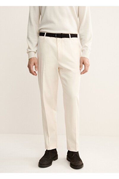 MANGO Man Regular fit pamuklu pantolon