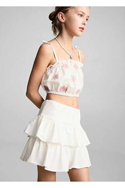 MANGO Kids Pants skirt with flounces