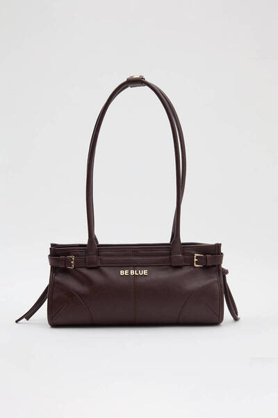 BE BLUE حقيبة حزام القهوة العتيقة