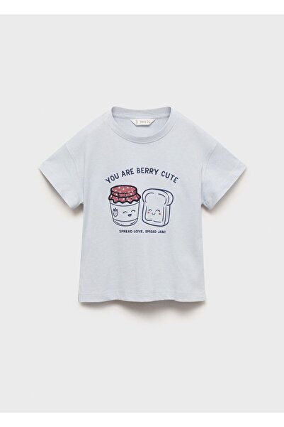 MANGO Baby Kabartma detaylı baskılı tişört